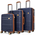 Brickell 3 Piece Expandable Retro Luggage Set - GiFTiFY