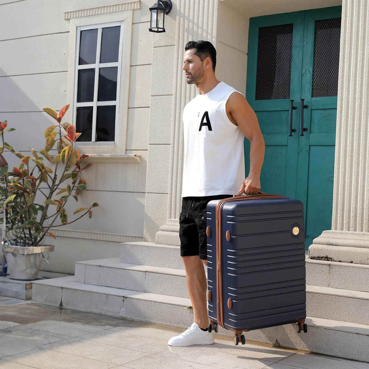 Brickell 3 Piece Expandable Retro Luggage Set - GiFTiFY