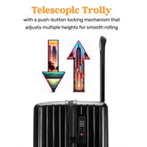 Ocean Polycarbonate Carry-On Suitcase - GiFTiFY