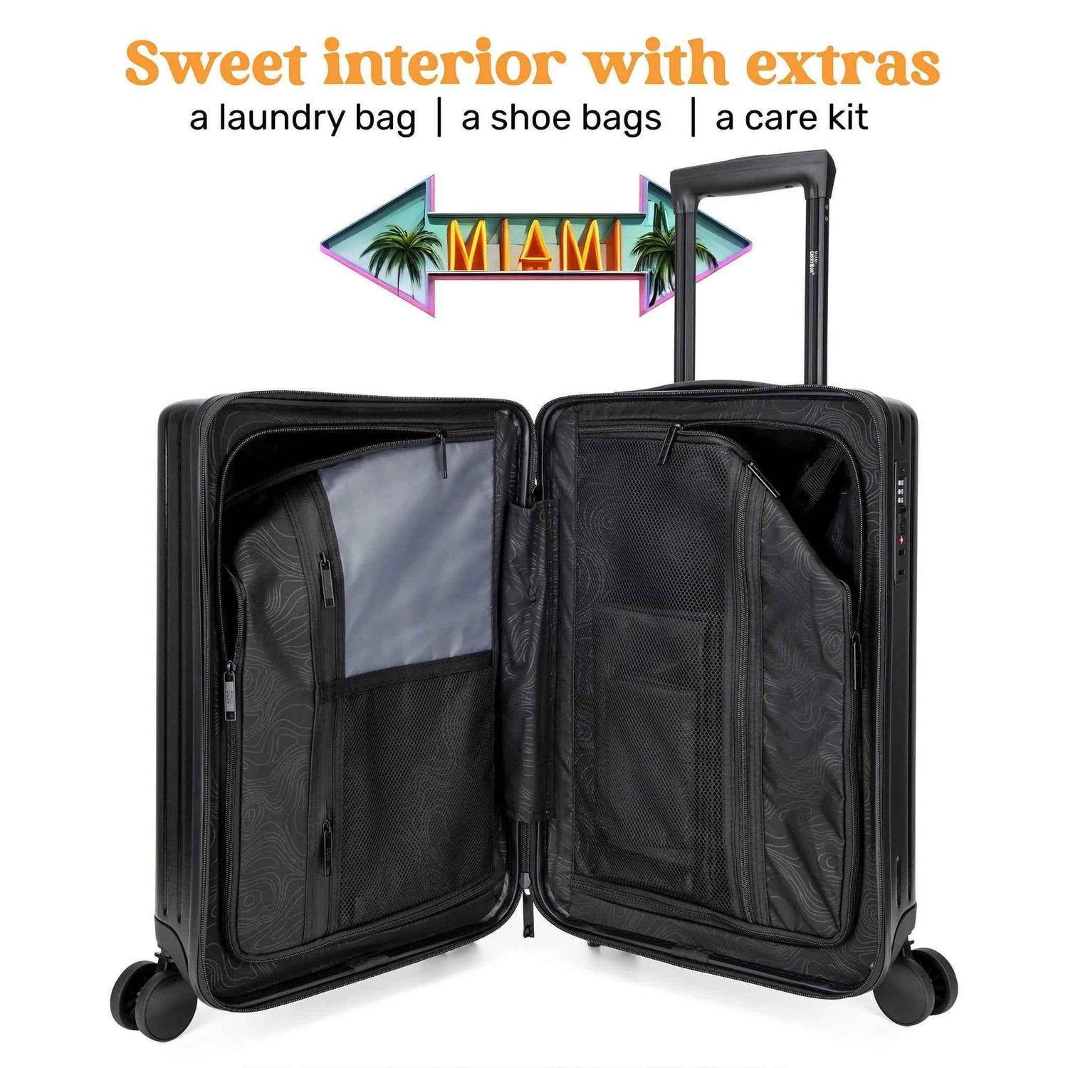 Ocean Polycarbonate Carry-On Suitcase - GiFTiFY