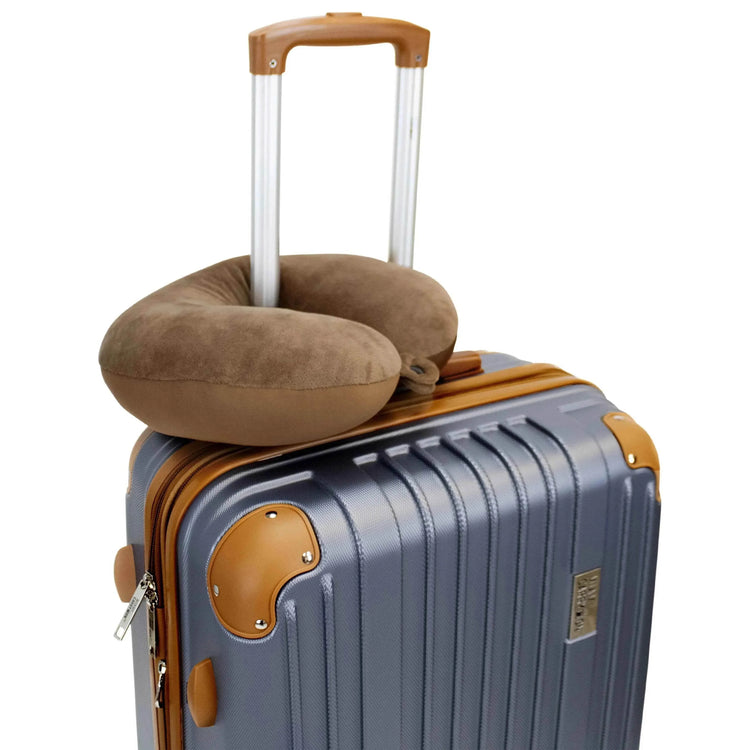 Plush Microbeads Travel Neck Pillow - GiFTiFY