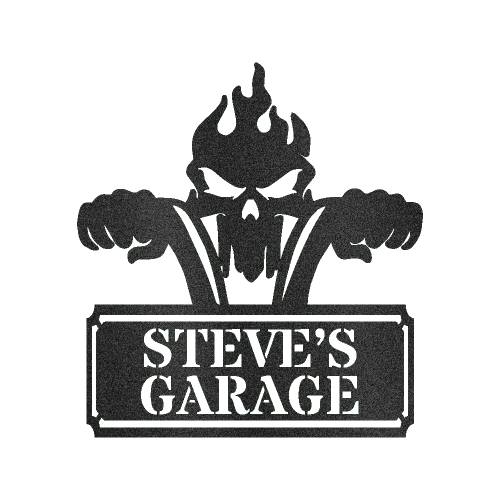 Garage Sign - Custom Metal Sign, Motorcycle Lover Gift, Gift For Father - GiFTiFY