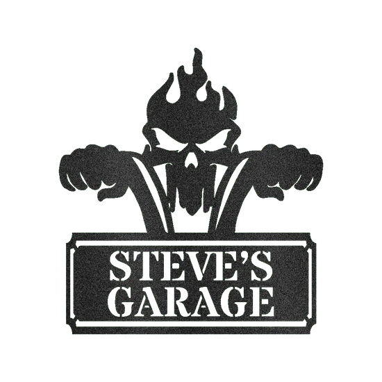 Garage Sign - Custom Metal Sign, Motorcycle Lover Gift, Gift For Father - GiFTiFY