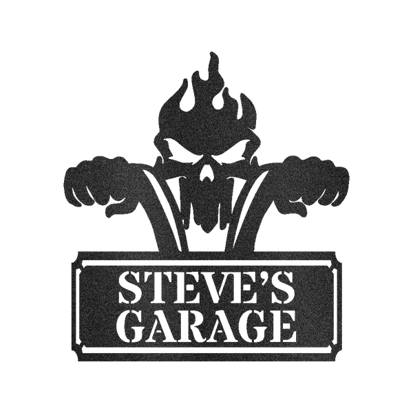 Garage Sign - Custom Metal Sign, Motorcycle Lover Gift, Gift For Father - GiFTiFY