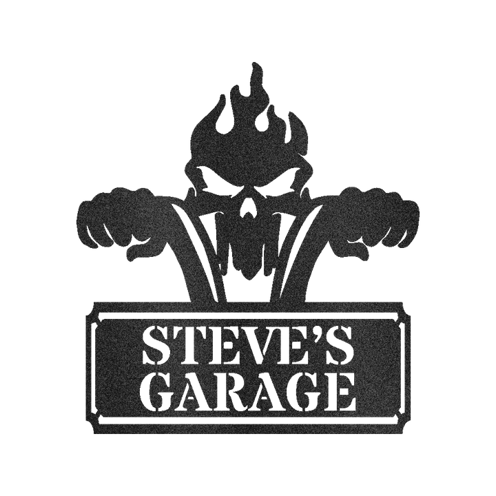 Garage Sign - Custom Metal Sign, Motorcycle Lover Gift, Gift For Father - GiFTiFY