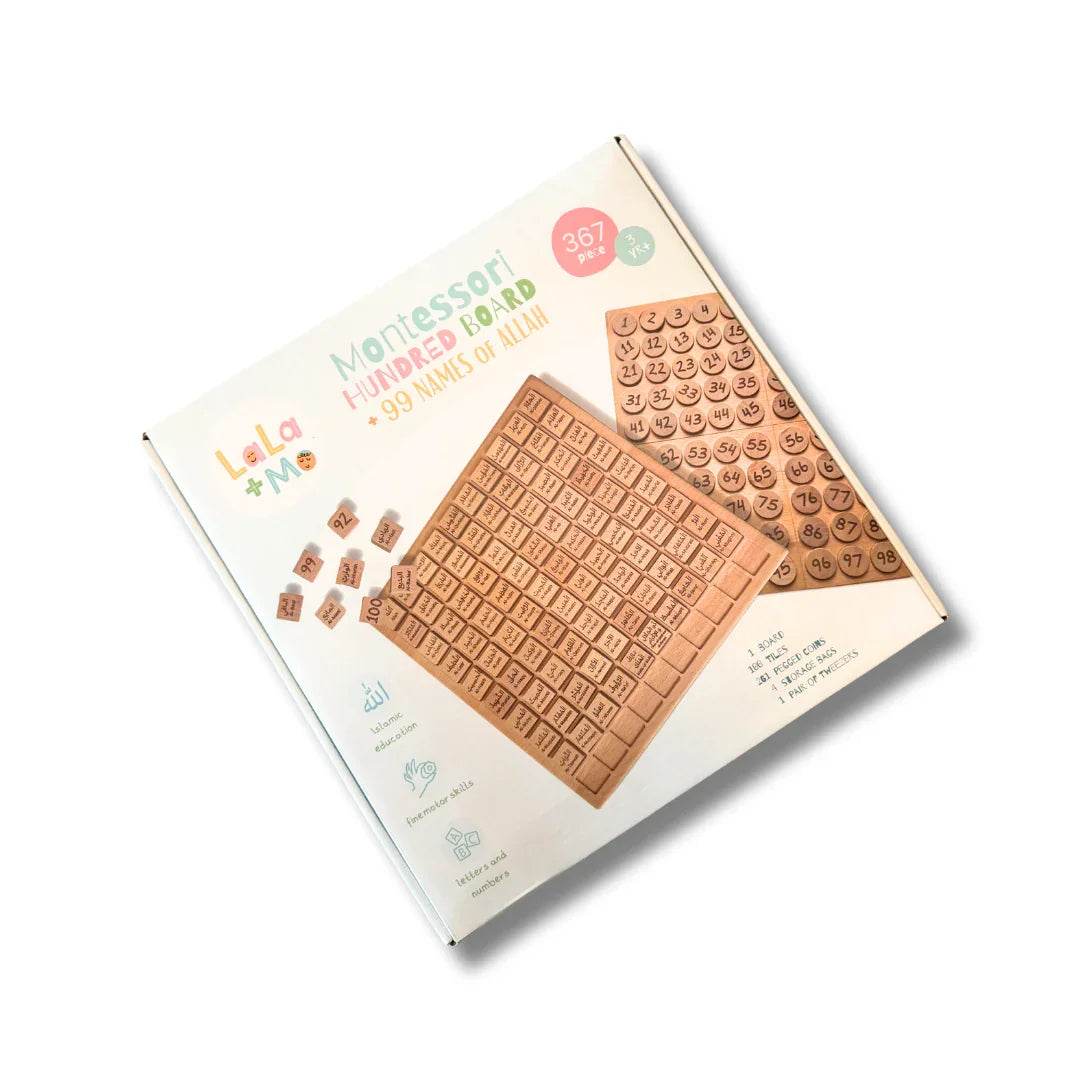 Montessori Hundred Board x 99 Names of Allah - GiFTiFY