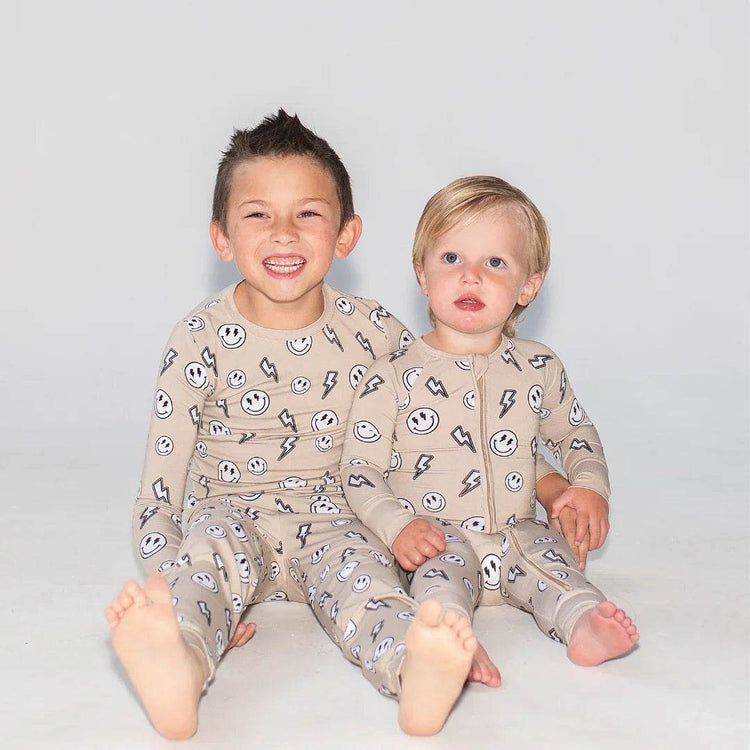 Two Piece Pajama Set Ecstatic Beige by Khlobe