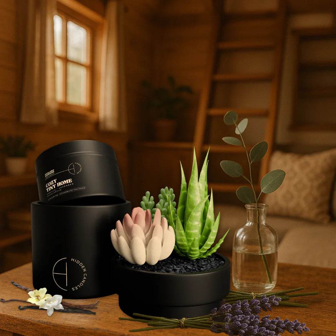 Cozy Tiny Home Candle Refill Candle Tin by Hidden Candles