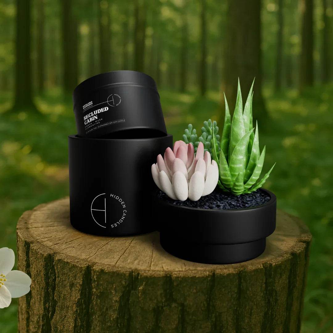 Secluded Cabin Candle Refill Candle Tin by Hidden Candles