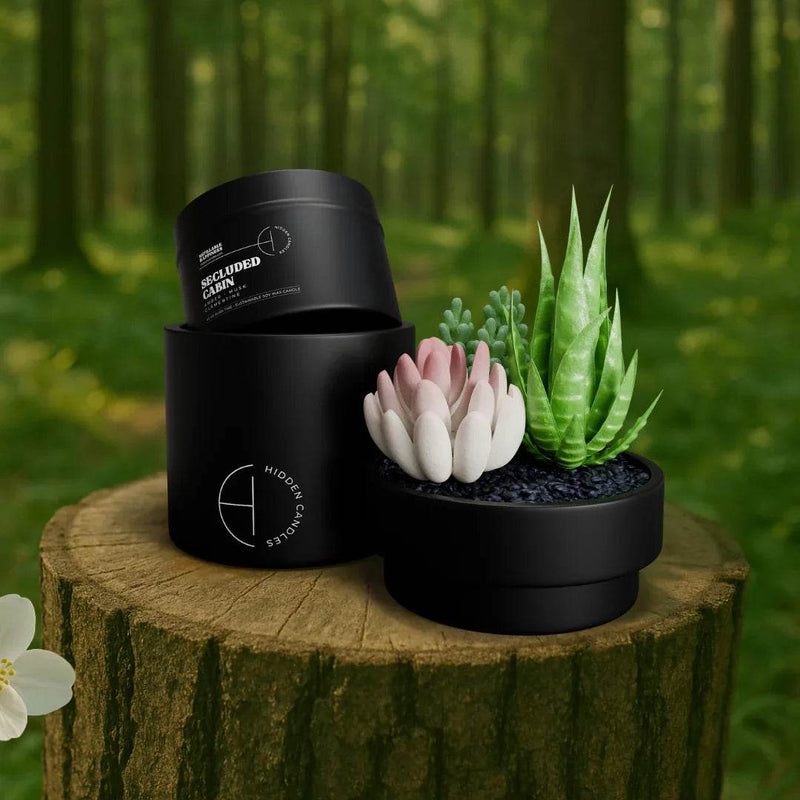 Secluded Cabin Candle Refill Candle Tin by Hidden Candles