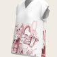 The Horse Fair in Rose Loose Fitting V Neck Shirt Espoir Equestrian
