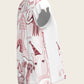 The Horse Fair in Rose Loose Fitting V Neck Shirt