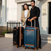 Vintage 3 Piece Expandable Retro Luggage Set - GiFTiFY