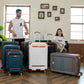 Vintage 3 Piece Expandable Retro Luggage Set
