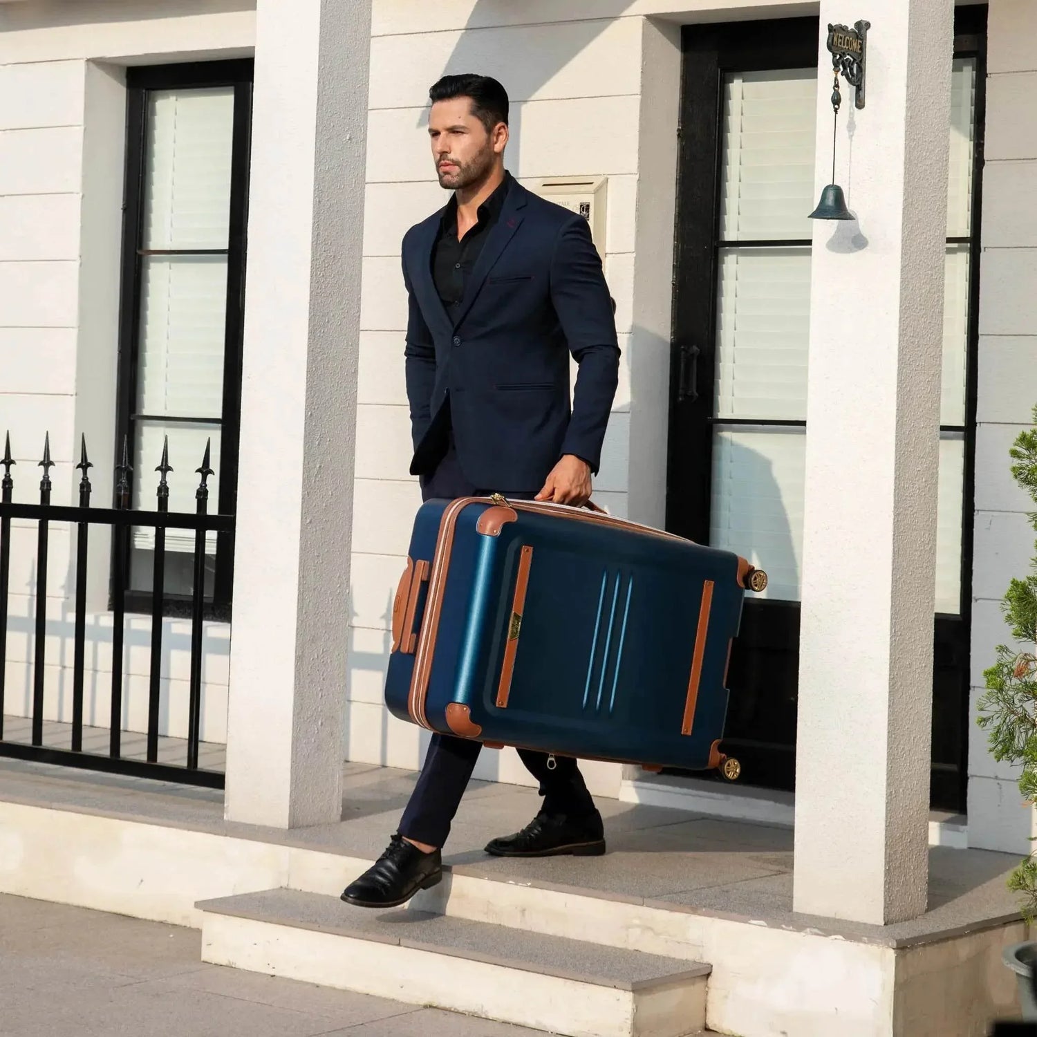 Vintage 3 Piece Expandable Retro Luggage Set - GiFTiFY