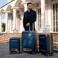 Vintage 3 Piece Expandable Retro Luggage Set Travellty
