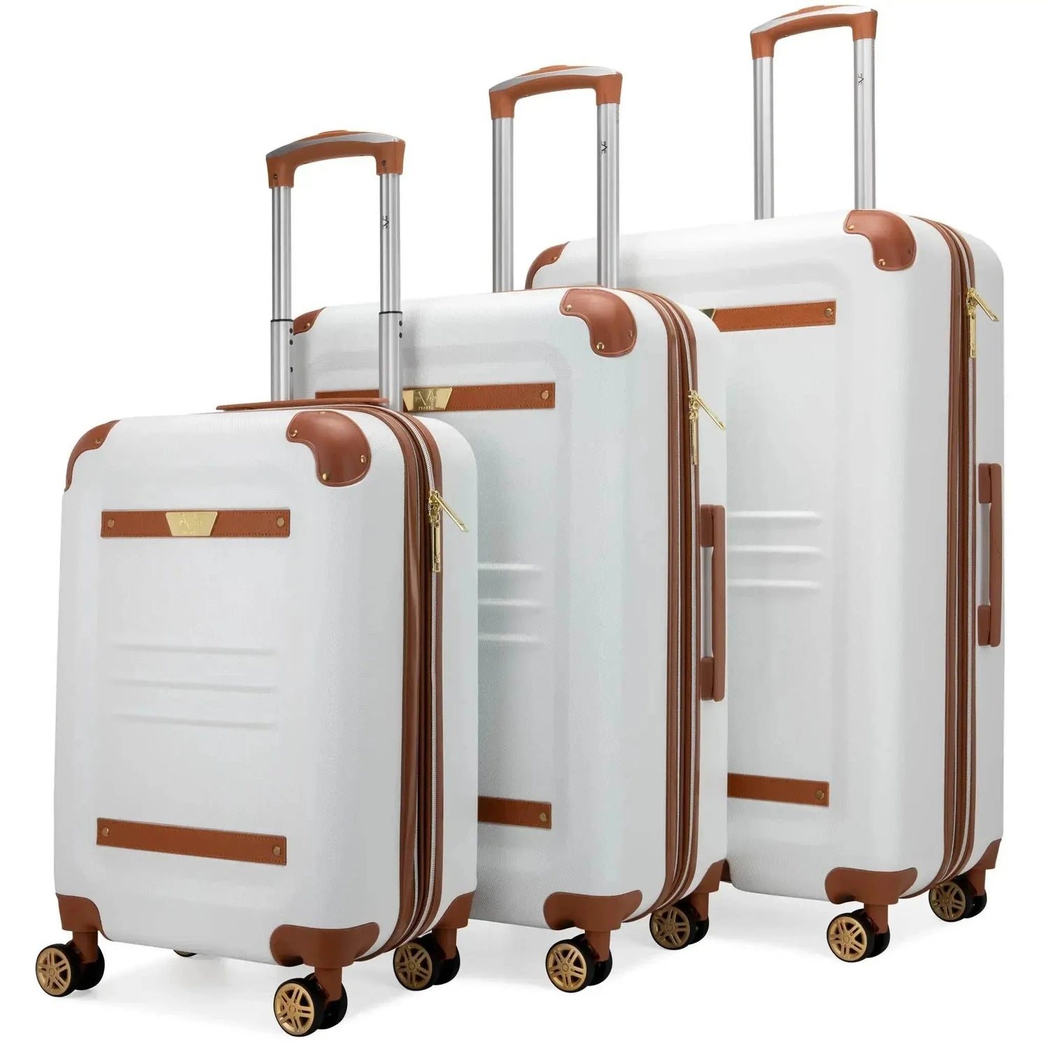 Vintage 3 Piece Expandable Retro Luggage Set - GiFTiFY
