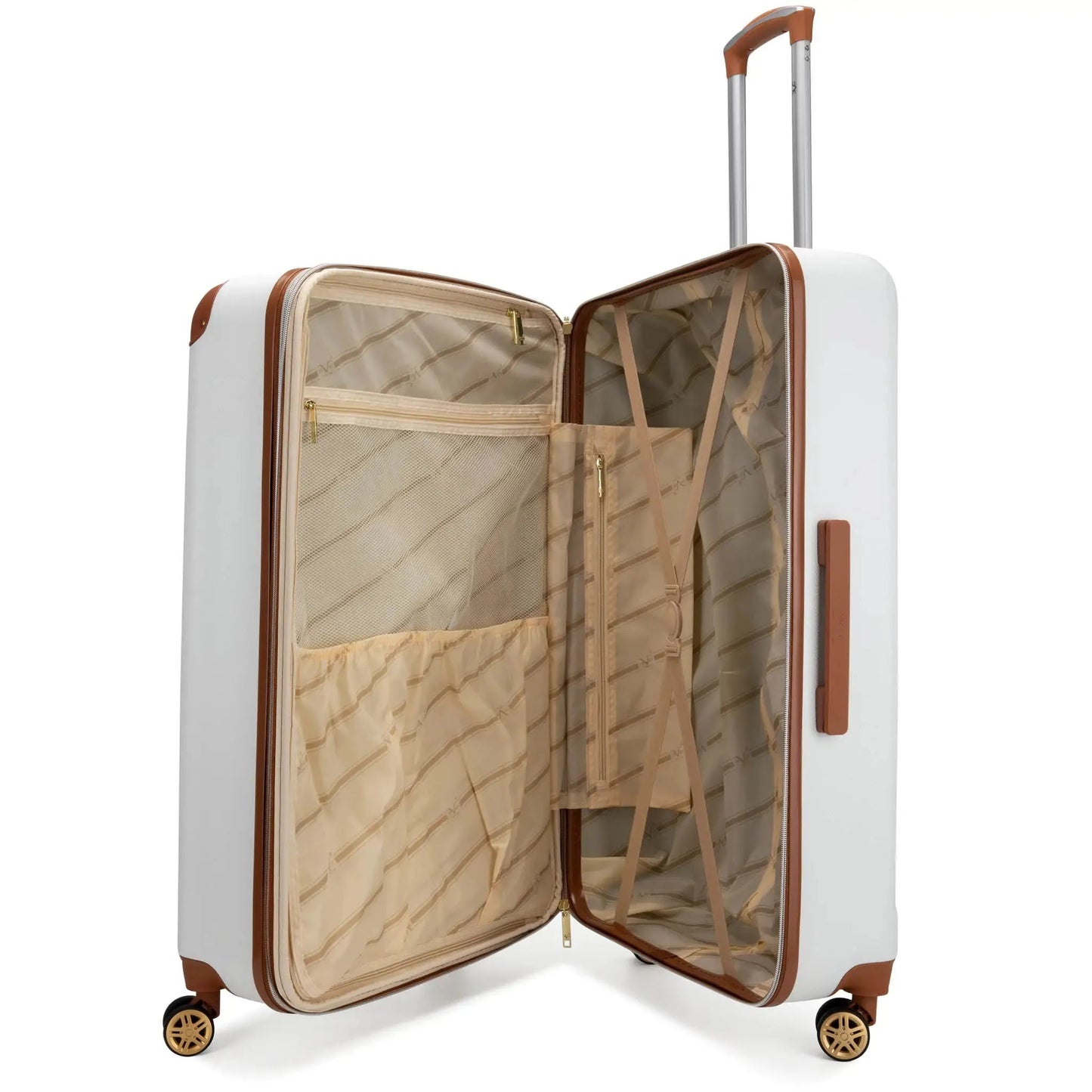 Vintage 3 Piece Expandable Retro Luggage Set Travellty