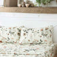 DaDalogy Enchanted Meadow Bed Sheet Set - Floral Harmony in Beige, Rose, and Soft Green, Premium Soft Microfiber, Machine Washable, Deep Pocket 14 - 15 Inches + Flat Sheet