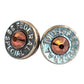 Head stamp Stud Earrings Sarahs Jewelry Designs