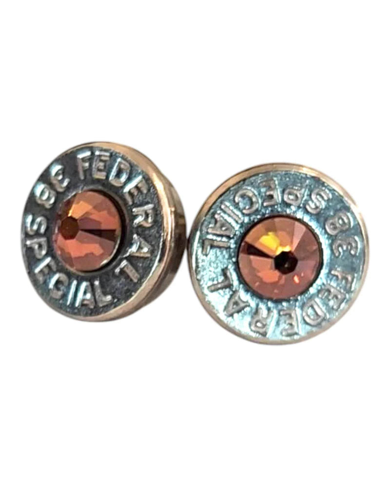Head stamp Stud Earrings Earrings by Sarahs Jewelry Designs