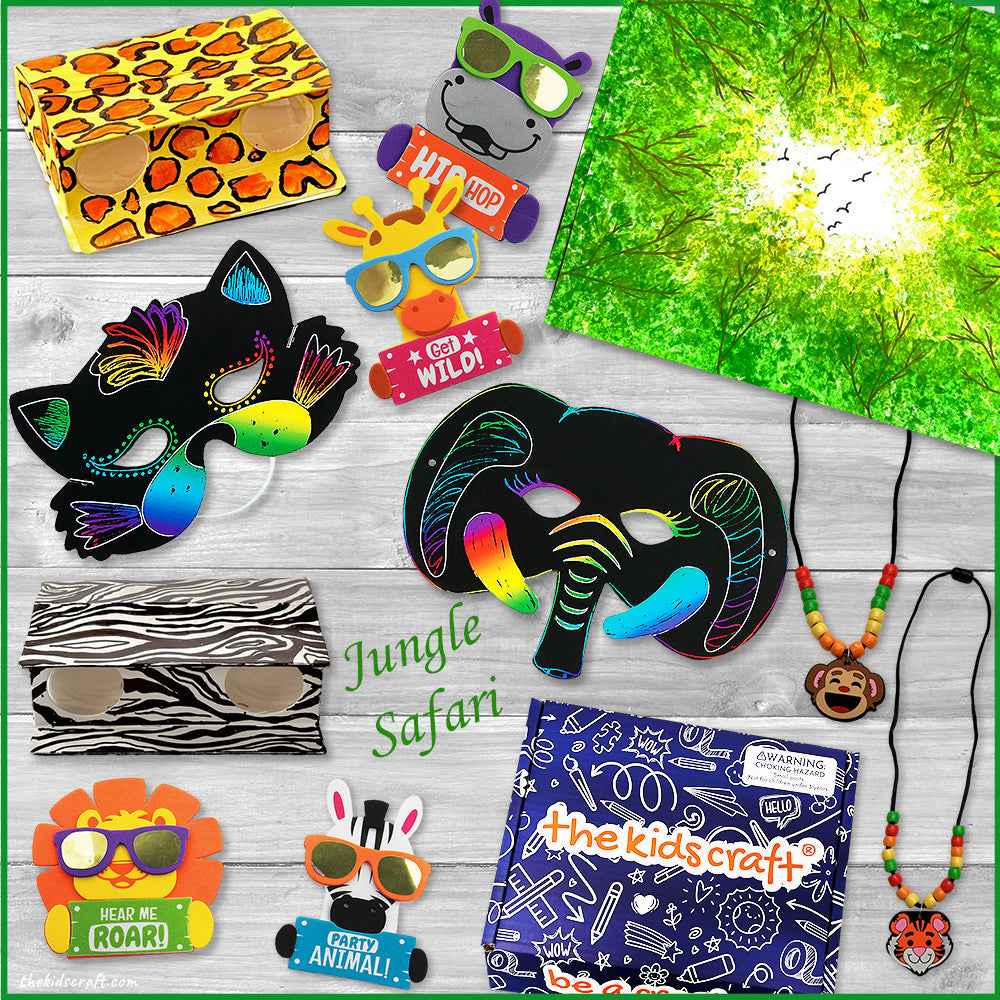 Jungle Safari Craft Box by The Kids Craft
