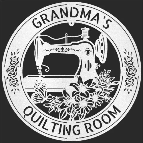 Sewing Sign - Personalized Metal Sign for Quilting Room Decor - GiFTiFY