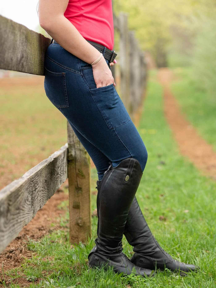 Denim Full Seat Tread Breech - GiFTiFY