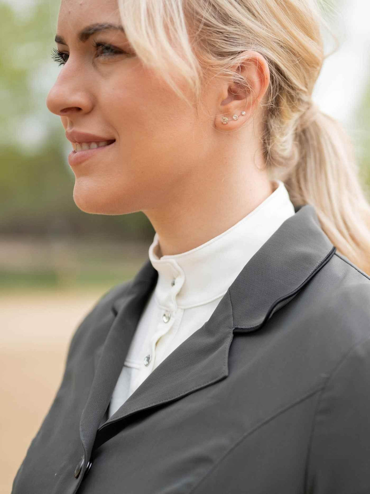 Zephyr II Mesh Hunt Show Coat - Charcoal Show Apparel by FITS Riding