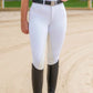 PerforMAX Zip Front Slash Pocket Full Seat Breech - 10% Thicker White