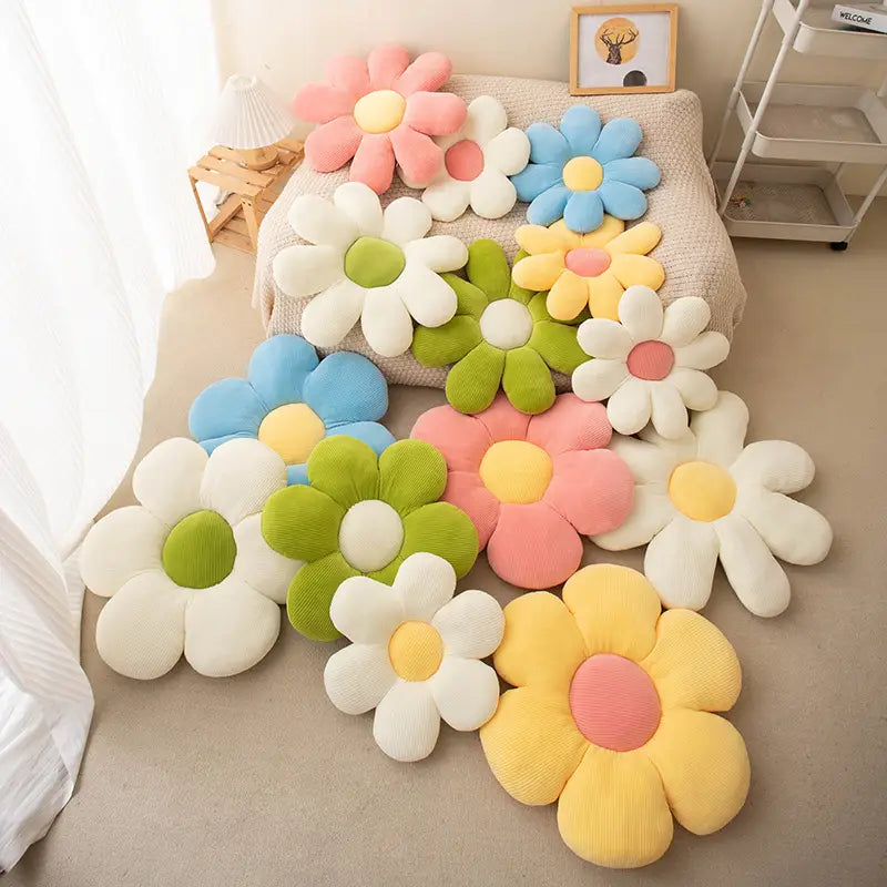Sioloc Flower Pillow 19.6inch Flower Shaped Throw Pillow Cushion Flower Floor Pillow,Seating Cushion,Cute Room Decor &