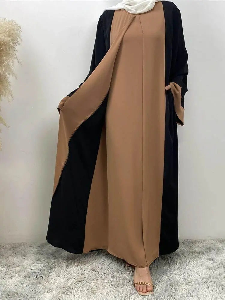 Luxury Two-Piece Abaya Dress Two-Piece Abaya Dress by Dropshee