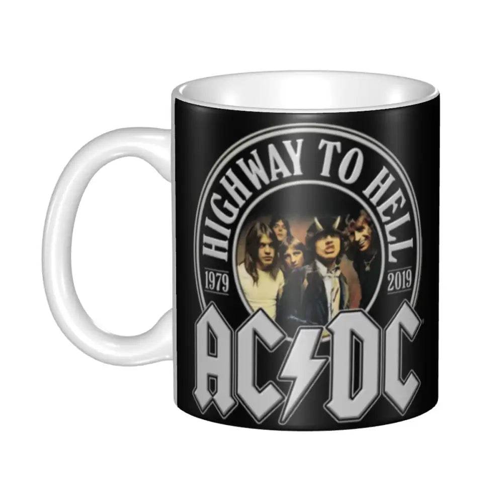 AC DC Heavy Metal Music Mugs Personalized Australian Rock Band Coffee Ceramic Mug Creative Gift Outdoor Work Camping Cup - GiFTiFY