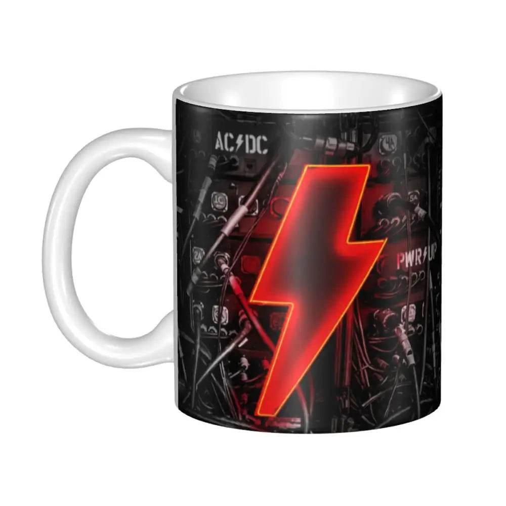 AC DC Heavy Metal Music Mugs Personalized Australian Rock Band Coffee Ceramic Mug Creative Gift Outdoor Work Camping Cup - GiFTiFY