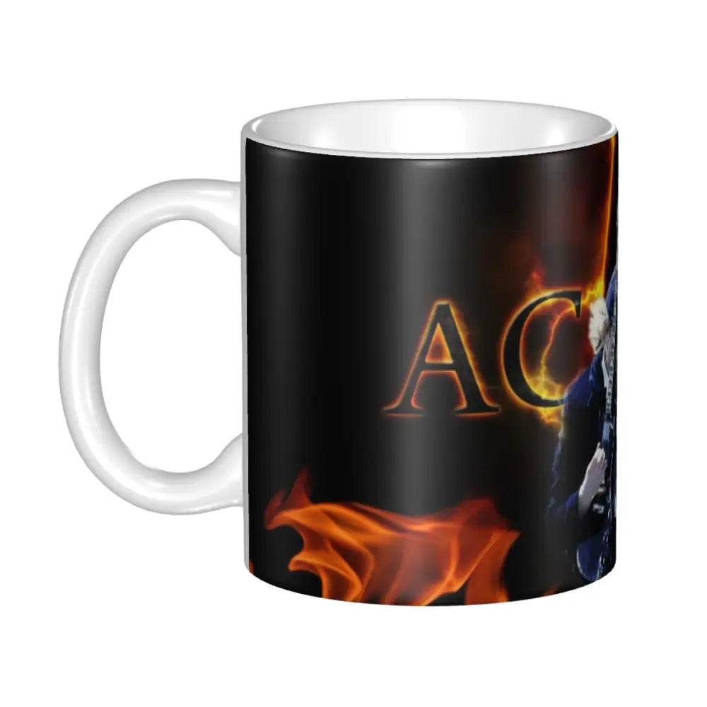 AC DC Heavy Metal Music Mugs Personalized Australian Rock Band Coffee Ceramic Mug Creative Gift Outdoor Work Camping Cup - GiFTiFY