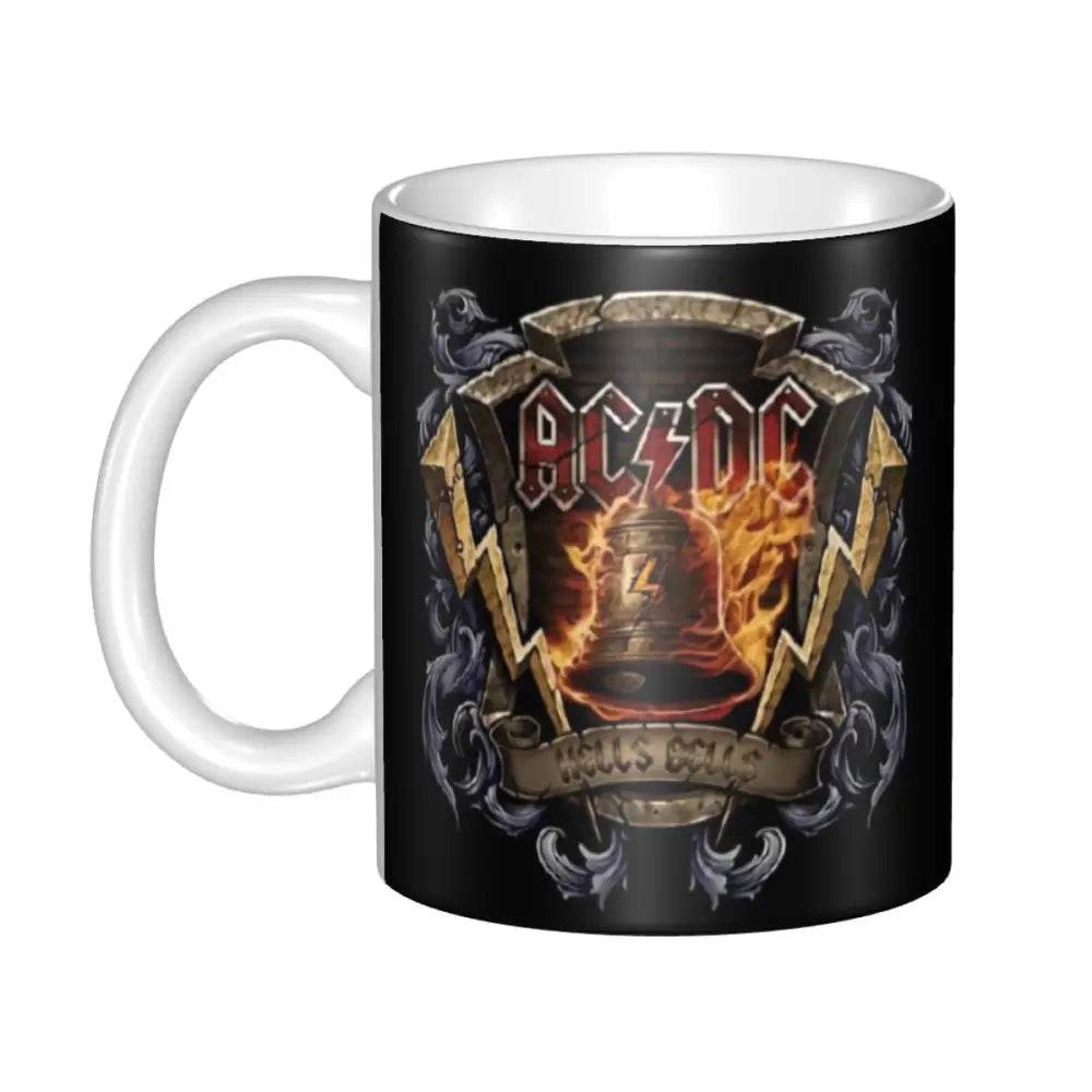AC DC Heavy Metal Music Mugs Personalized Australian Rock Band Coffee Ceramic Mug Creative Gift Outdoor Work Camping Cup - GiFTiFY