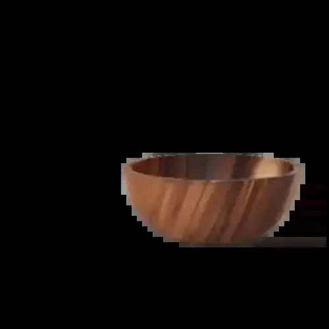 Acacia Wooden Bowl Stack with Fruit
