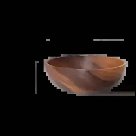 Acacia Wooden Bowl Stack with Fruit