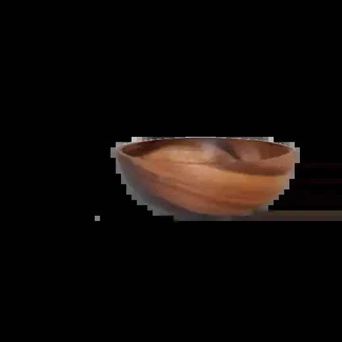 Acacia Wooden Bowl Stack with Fruit