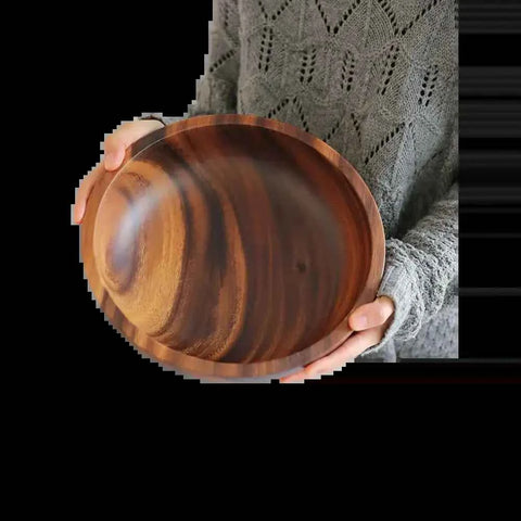 Acacia Wooden Bowl Stack with Fruit