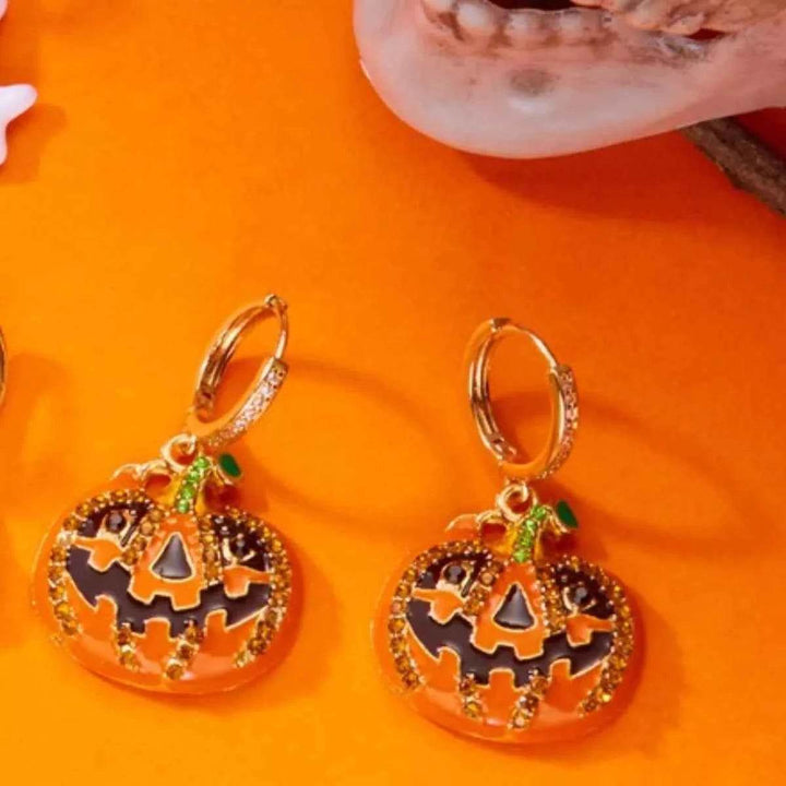 Halloween Pumpkin Drop Earrings - GiFTiFY