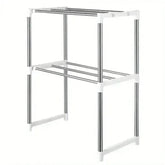 Adjustable Stainless Steel Microwave Oven Shelf Set - GiFTiFY