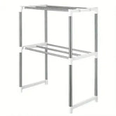 Adjustable Stainless Steel Microwave Oven Shelf Set - GiFTiFY