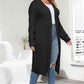 Plus Size Open Front Long Sleeve Cardigan - GiFTiFY