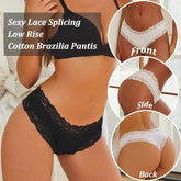 5PCS Lace Cotton Brazilian Panties - GiFTiFY