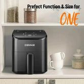 Air Fryer 3 Qt, Small Airfryer Digital Space Saving Compact, Bake, Reheat, Roasts for Quick Easy Meals, Mini Compact & Quiet - GiFTiFY