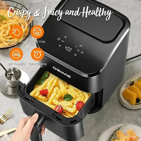 Air Fryer 3 Qt, Small Airfryer Digital Space Saving Compact, Bake, Reheat, Roasts for Quick Easy Meals, Mini Compact & Quiet - GiFiFY