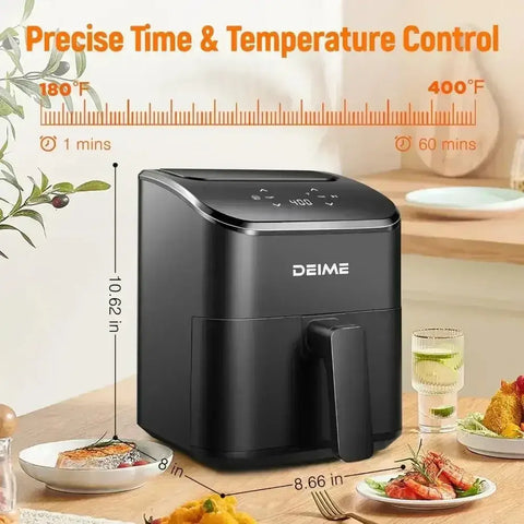 Air Fryer 3 Qt, Small Airfryer Digital Space Saving Compact, Bake, Reheat, Roasts for Quick Easy Meals, Mini Compact & Quiet - GiFiFY