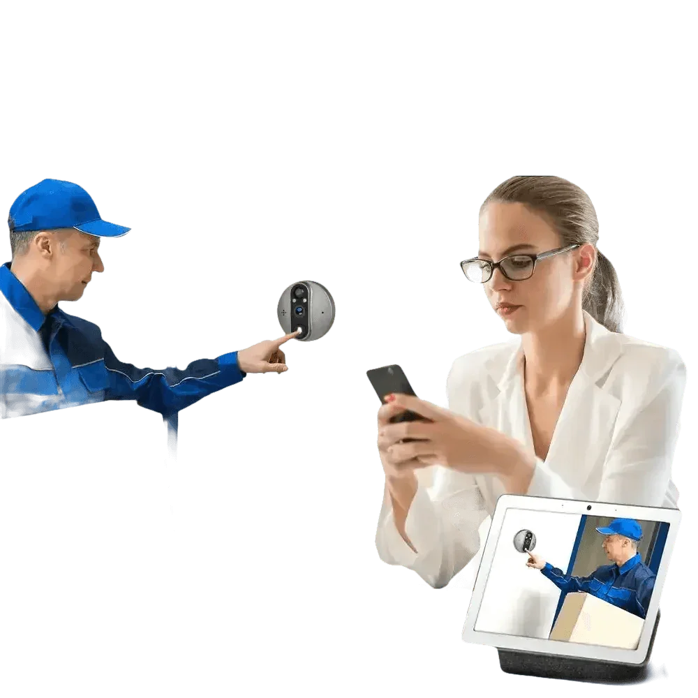 Alexa Door Cam with PIR Motion Screen - GiFTiFY