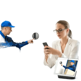 Alexa Door Cam with PIR Motion Screen - GiFTiFY